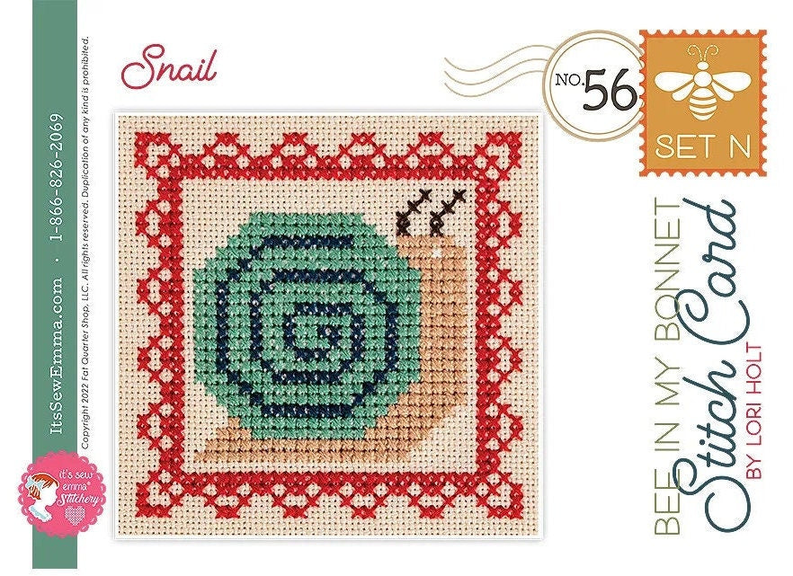 Stitch Cards Set N - Lori Holt - Bee in my Bonnet