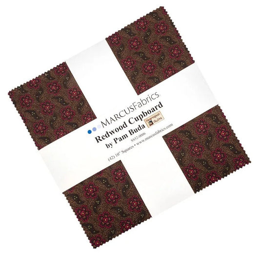 Redwood Cupboard by Pam Buda of Heartspun Quilts - 10"x10" Squares