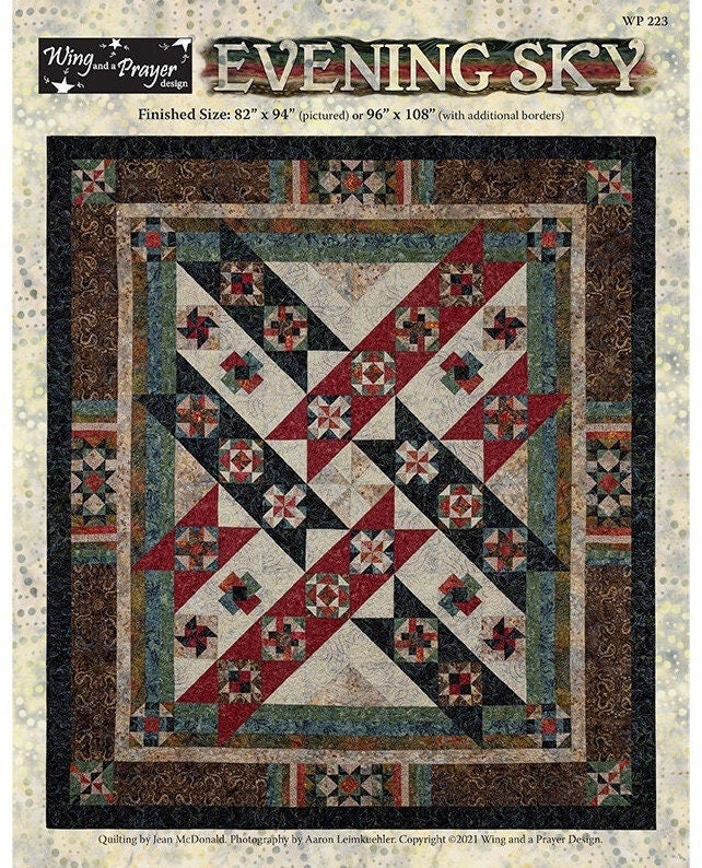 Evening Sky (Pattern Only) by Wing and a Prayer for Timeless Treasures Fabric