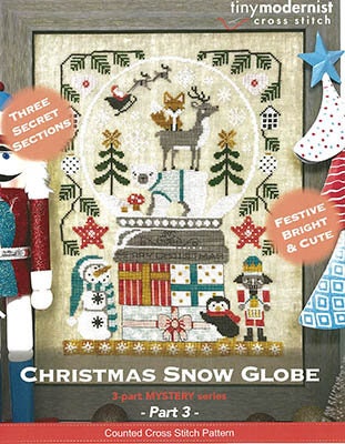 Christmas Snow Globe - Part 3 - Tiny Modernist - Cross Stitch Pattern