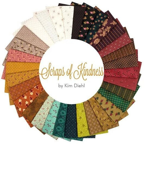 Scraps of Kindness - Fat Quarter Bundle - by Kim Diehl for Henry Glass & Company