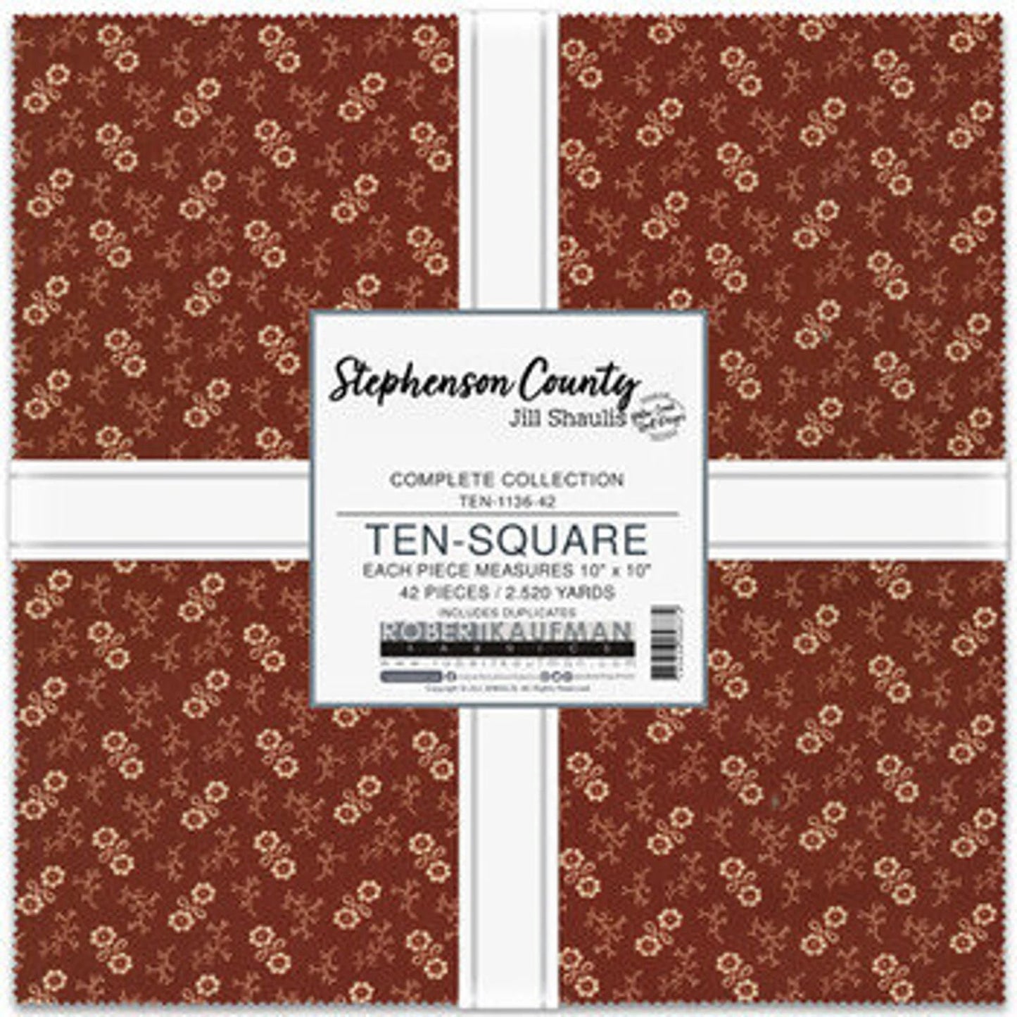 Stephenson County by Jill Shaulis for Robert Kaufman- 10"x10" Squares