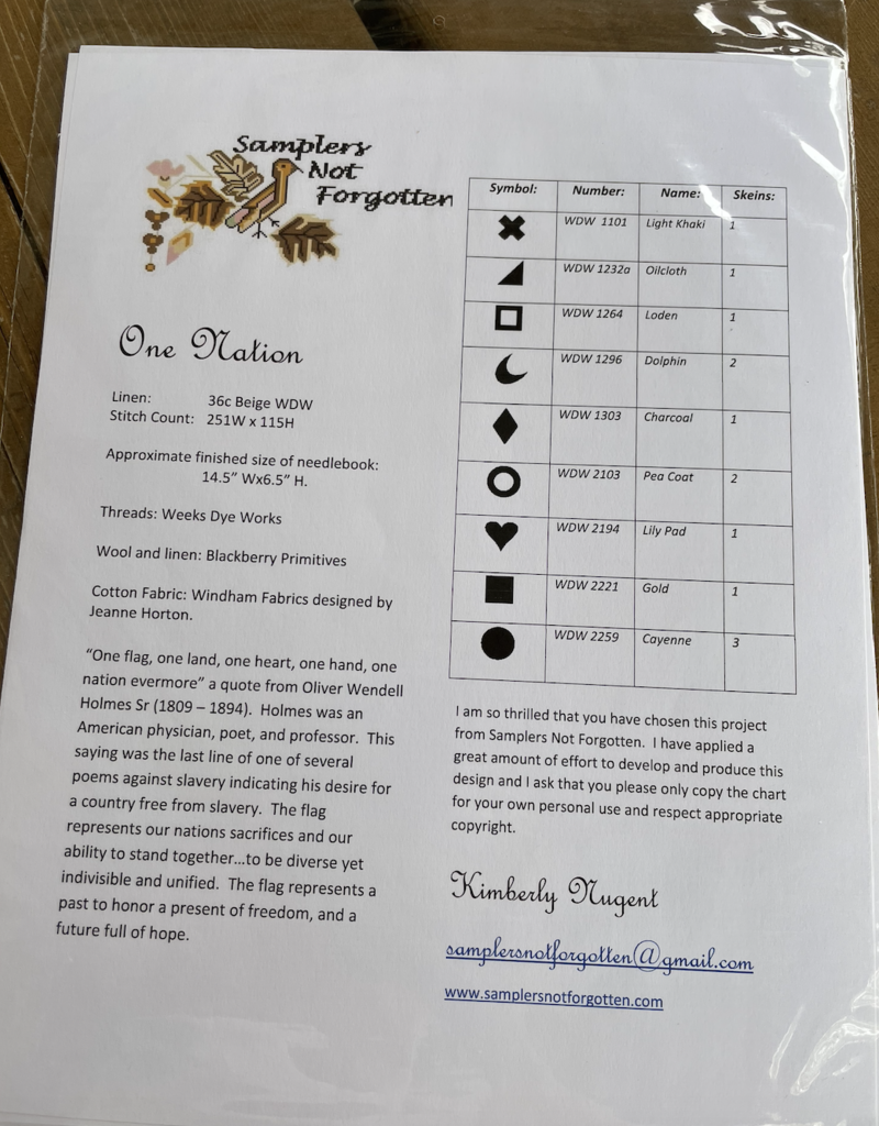 One Nation by Samplers Not Forgotten