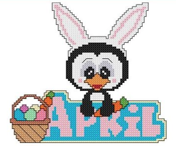 Monthly Penguin on Wood Blanks Club - Month 8 April