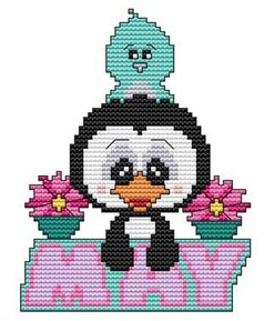 Monthly Penguin on Wood Blanks Club - Month 9 May