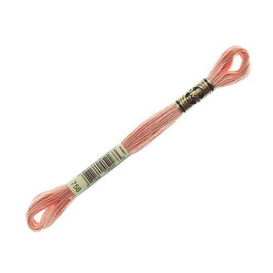 DMC 758- 6 Strand Embroidery Floss