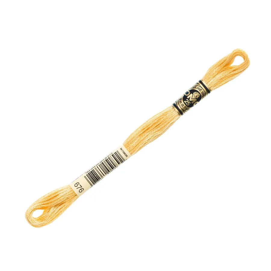 DMC 676 - 6 Strand Embroidery Floss