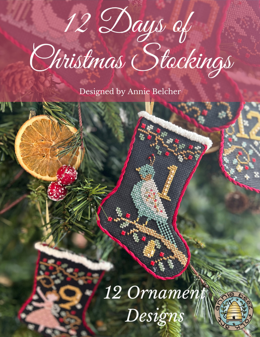 12 Days of Christmas Stockings - Annie Beez Folk Art