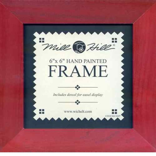 Mill Hill Frame - 6" x 6" Matte Holiday Red