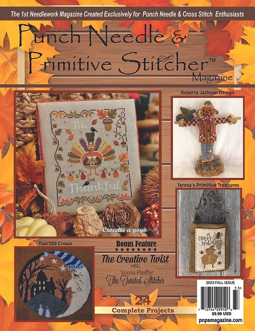 Punch Needle and Primitive Stitcher 2023 Fall Issue - Magazine