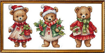 Christmas Bears by Les petites croix de Lucie