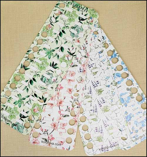 Floral Thread Organizers 4pk