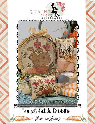 Carrot Patch Rabbits by Quaint Rose Needlearts