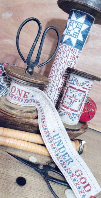 Patriotic Spools by Quaint Rose NeedleArts