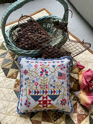 Betsy's Summer Basket - Chart 4 of the Holiday Basket Series by Pansy Patch Quilts and Stitchery