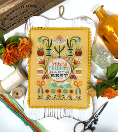 Stitchy Friends Are Best  - Tiny Modernist