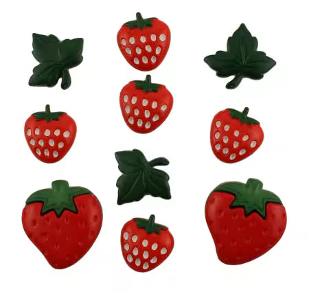 Buttons Galore & More- Fun with Food - Strawberry Fields