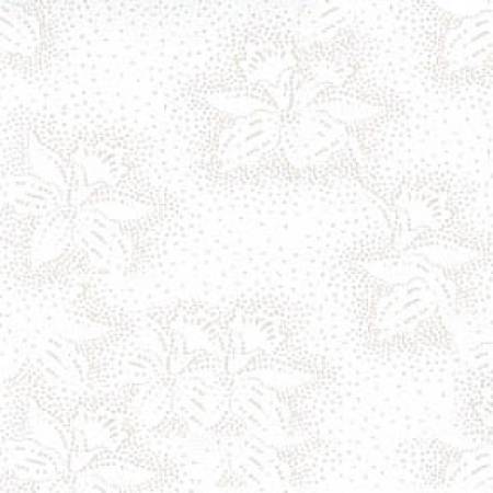 White Medium Flowers by Basic Palette- Fabric Off the Bolt (Sizes in Description below)