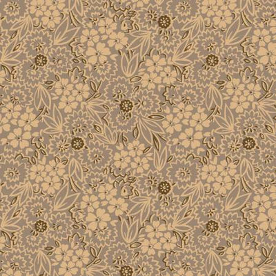 Quiet Grace - Scatter Garden Taupy Grey - By Kim Diehl for Henry Glass Fabrics - Fabric Off the Bolt (Sizes in Description below)