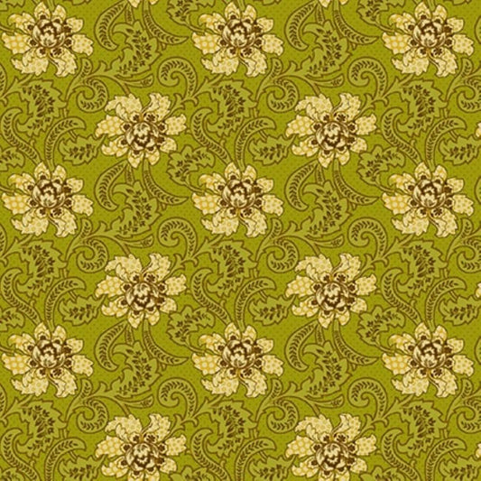 Quiet Grace - Foulard Kiwi - By Kim Diehl for Henry Glass Fabrics - Fabric Off the Bolt (Sizes in Description below)