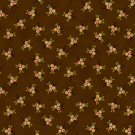 Quiet Grace - Berry Springs Chocolate - By Kim Diehl for Henry Glass Fabrics - Fabric Off the Bolt (Sizes in Description below)