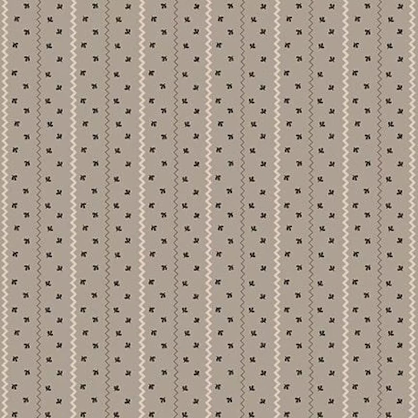 Quiet Grace - Sprigged Strips Grey - By Kim Diehl for Henry Glass Fabrics - Fabric Off the Bolt (Sizes in Description below)