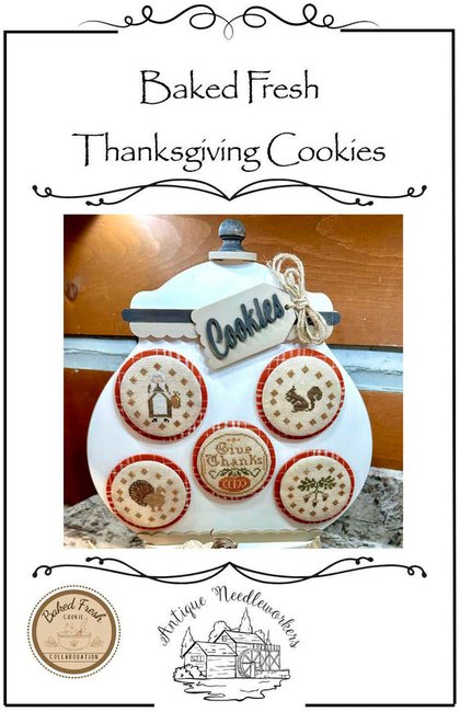 Baked Fresh Thanksgiving Cookies - Antique Needleworkers