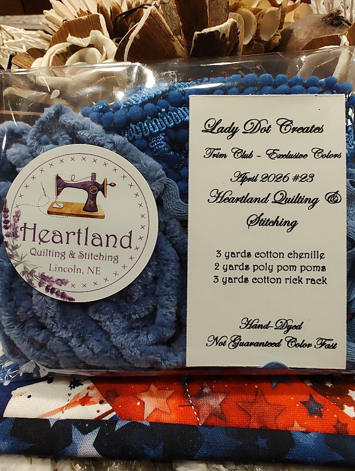Lady Dot Trim - Colors Exclusive to Heartland Quilting & Stitching