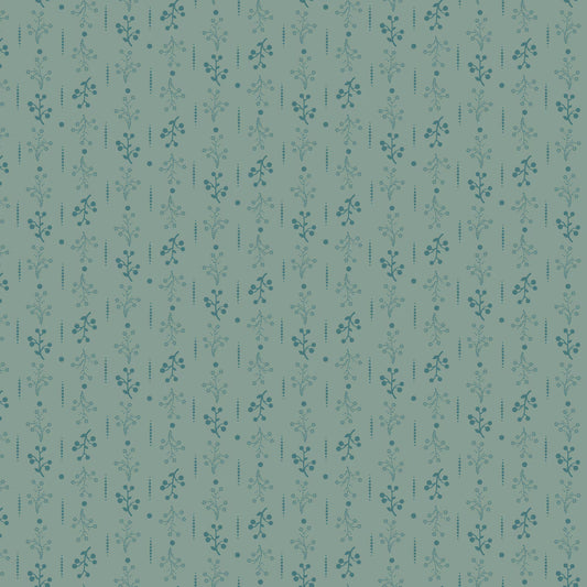 Hearthstone-Sew'N Wild Oaks for Marcus Fabrics-Aqua- Fabric Off the Bolt