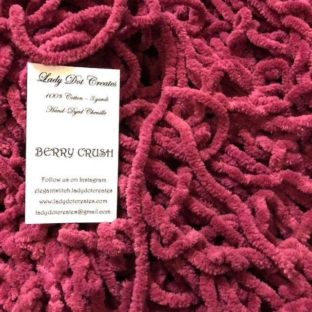 Chenille Trim by Lady Dot Creates - Berry Crush