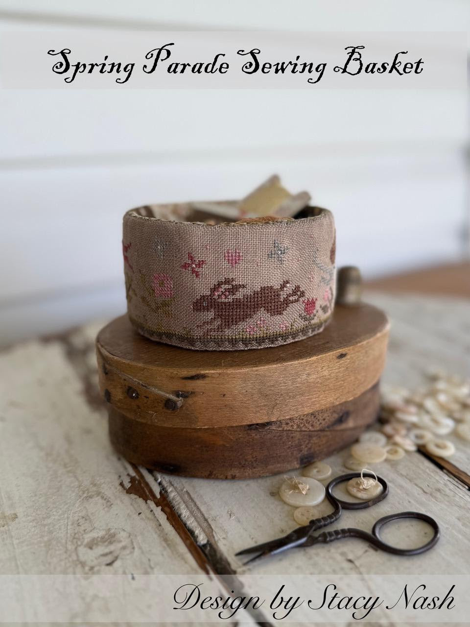 Spring Parade Sewing Basket - Stacy Nash