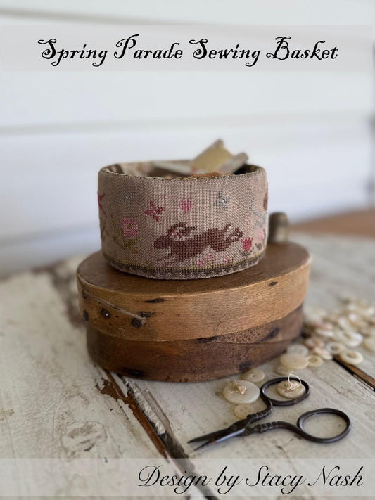 Spring Parade Sewing Basket - Stacy Nash