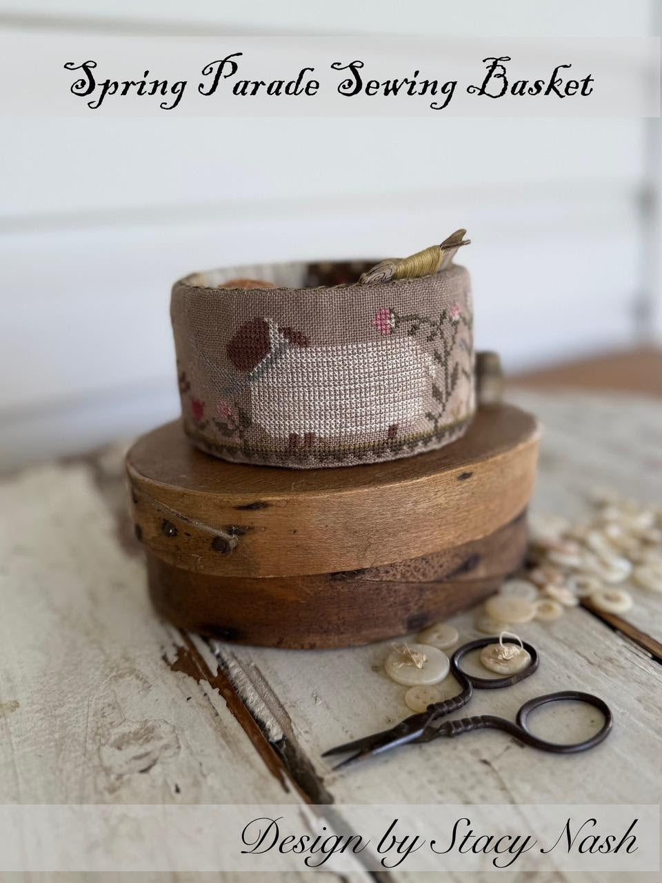 Spring Parade Sewing Basket - Stacy Nash