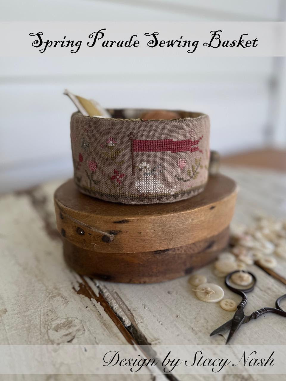 Spring Parade Sewing Basket - Stacy Nash