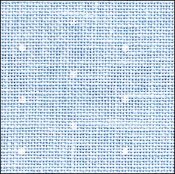 28ct  Linen- Blue w/White Mini Dots