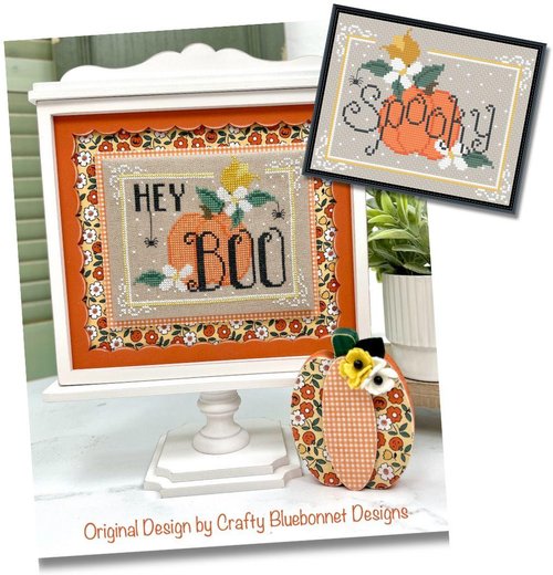 Hey Boo (and spooky companion) - Crafty Bluebonnet Designs