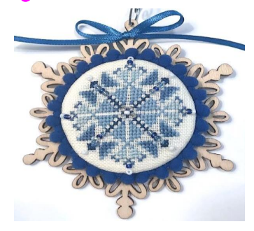 Blue Snowflake Ornament Kit - Praiseworthy Stitches