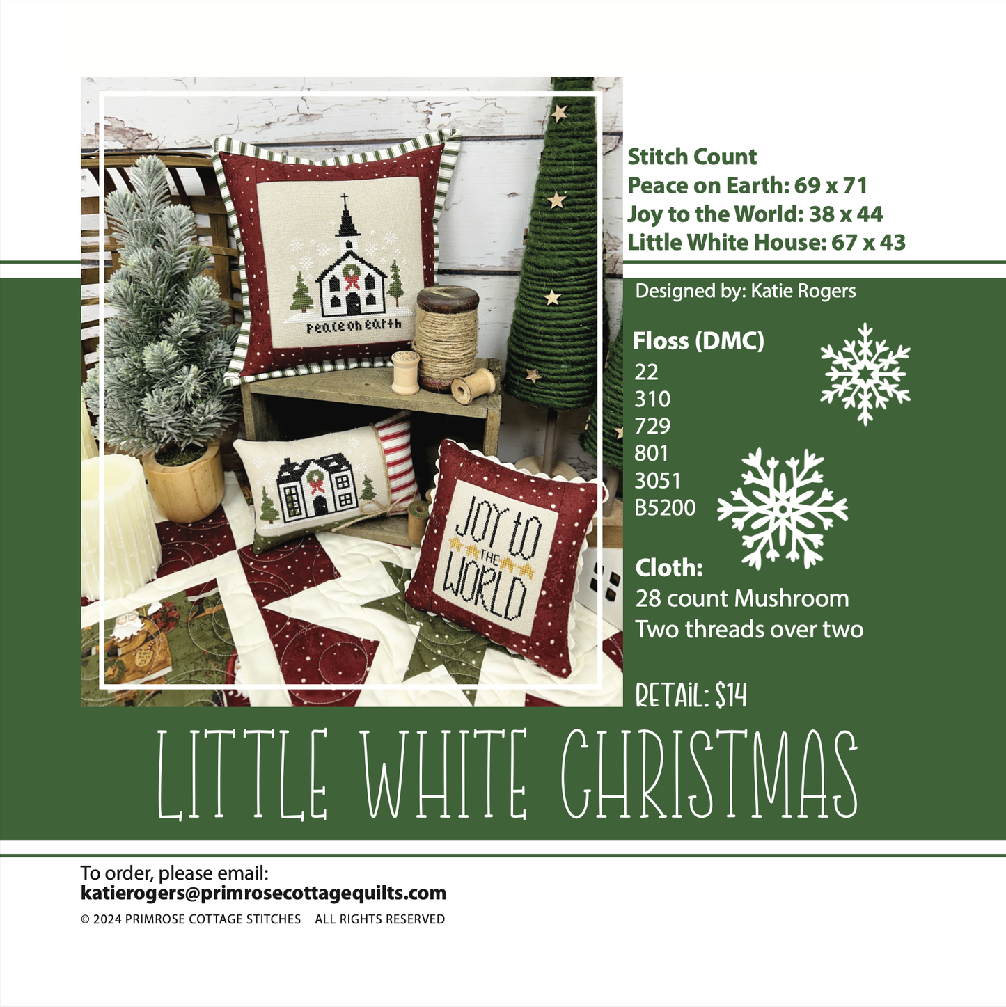 Little White Christmas- Primrose Cottage Stitches