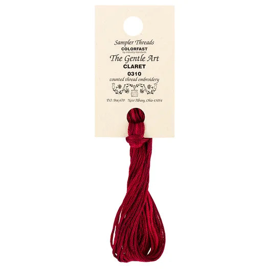 Claret #0310 Sampler Threads by The Gentle Art