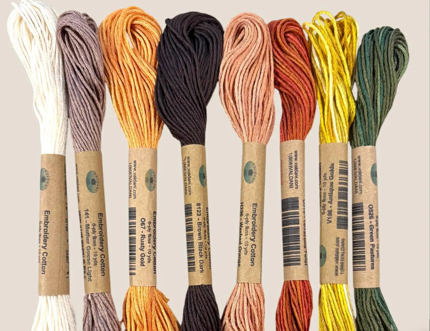 Valdani Floss Pack for Coneflower Chorus - The Blue Flower