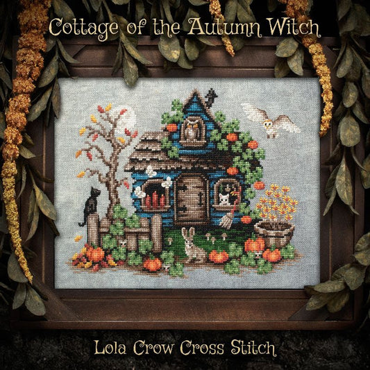 Pre-Order - Cottage of the Autumn Witch - Lola Crow Cross Stitch