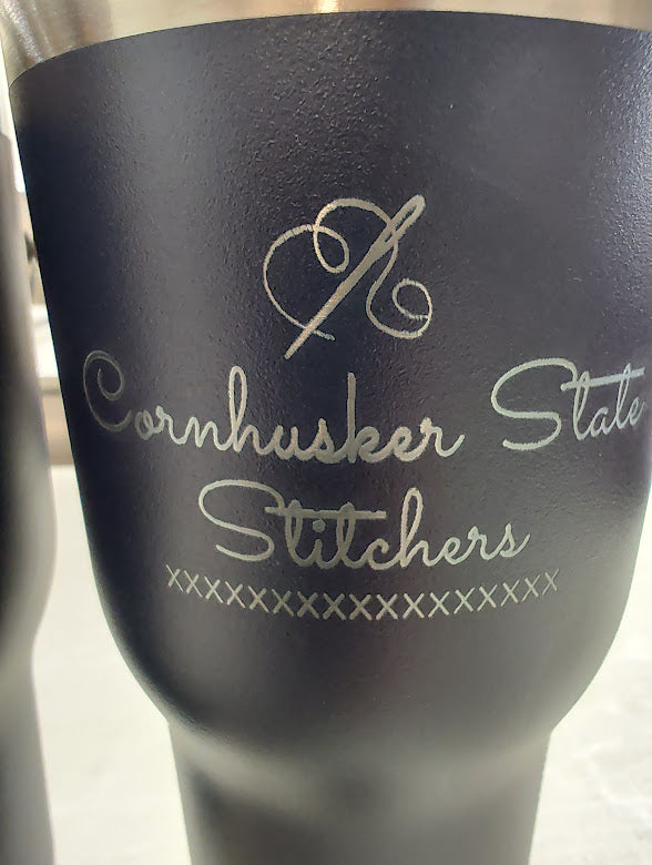 Tumblers - Navy - Engraved with Heartland and CHSS Logos - 20oz Artic