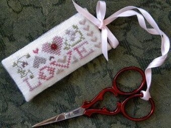 Love Scissors Tag -The Drawn Thread