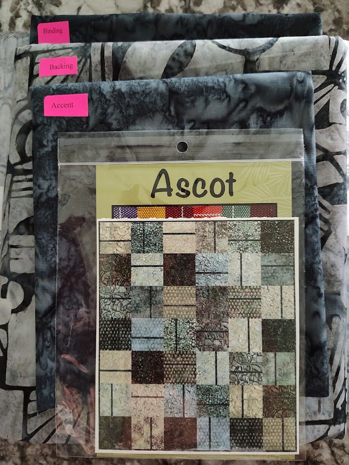 Echoes in Stone Quilt Kit using the Ascot pattern