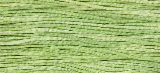 Wasabi #1120 by Weeks Dye Works- 5 yds Hand-Dyed, 6 Strand 100% Cotton Cross Stitch Embroidery Floss