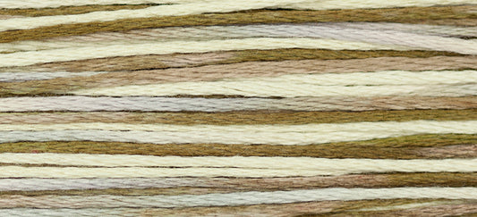 White Chocolate #1206 by Weeks Dye Works- 5 yds Hand-Dyed, 6 Strand 100% Cotton Cross Stitch Embroidery Floss