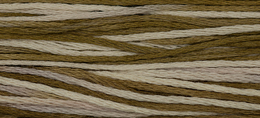 White Walnut #1211 by Weeks Dye Works- 5 yds Hand-Dyed, 6 Strand 100% Cotton Cross Stitch Embroidery Floss