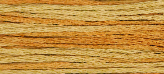 Amber #1224 by Weeks Dye Works- 5 yds Hand-Dyed, 6 Strand 100% Cotton Cross Stitch Embroidery Floss