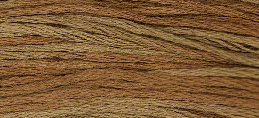 Cocoa #1233 by Weeks Dye Works- 5 yds Hand-Dyed, 6 Strand 100% Cotton Cross Stitch Embroidery Floss