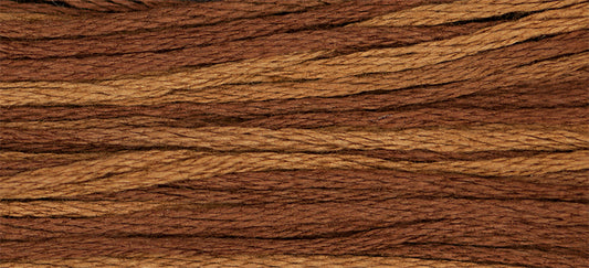 Swiss Chocolate #1237 by Weeks Dye Works- 5 yds Hand-Dyed, 6 Strand 100% Cotton Cross Stitch Embroidery Floss